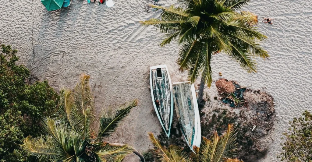 "boats in nosara beach"